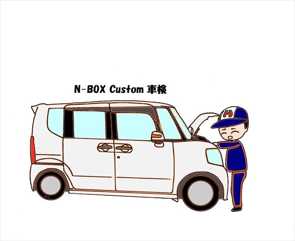 Honda N Box Custom 車検費用と点検パック