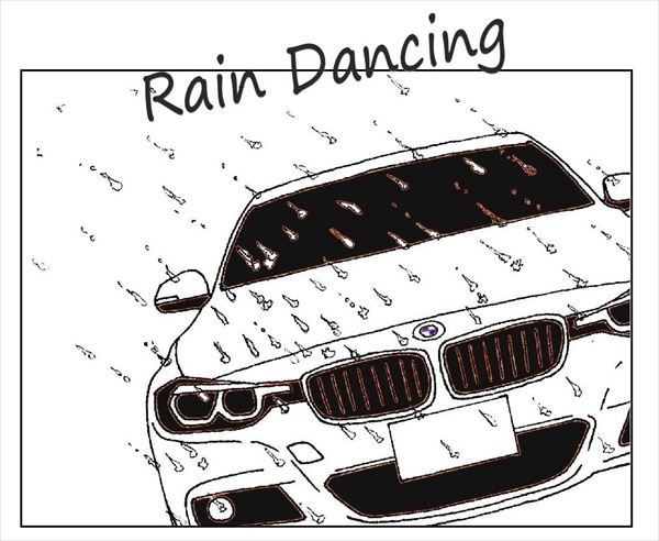 雨の日には車をみがいて カーコーティングの撥水 親水 滑水について
